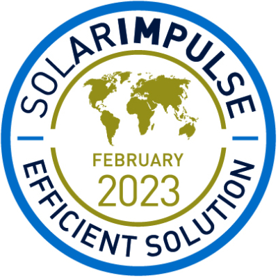 Solar Impulse Efficient Solution Label for Nanorestore products